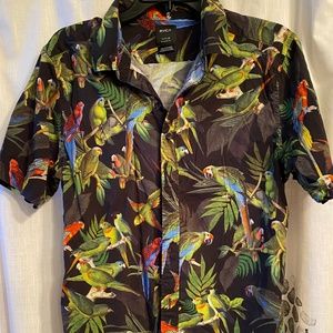 RVCA Parrot Bird Squawker Button Up